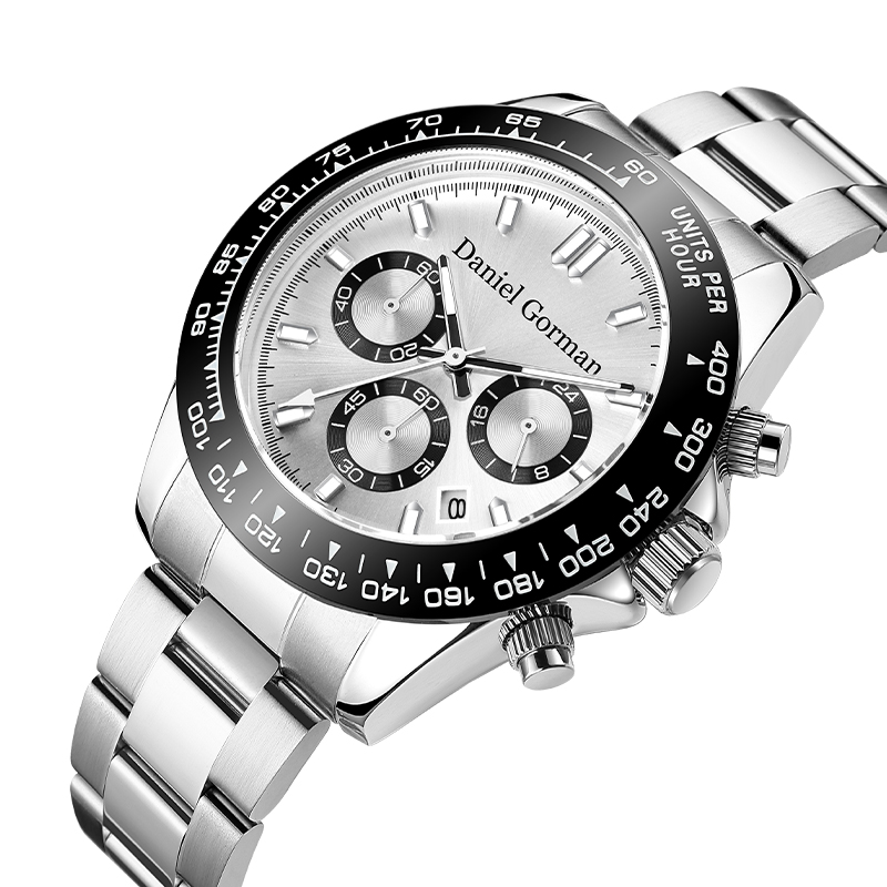 Daniel Gorman Brand Wholesret Strap Luxury Herre Watches Luminous 30m Vandtæt kronografkvart ure Mænd Wristrm220428