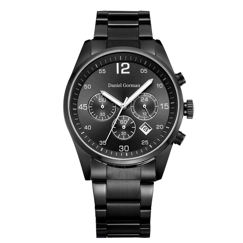Daniel Gorman RM2210 Nyt design Hot Sell Leather Band Metallic Quartz Twist Platinum Geneva Luxury Men Watches Watches