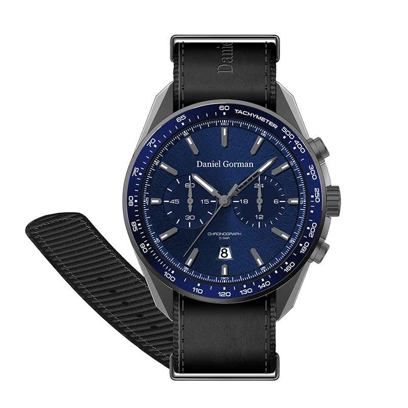 2022 Daniel Gormandg9005 Luksusmænd Watches Custom Logo Automatisk armbåndsur rustfrit stål dobbelt tourbillon mekanisk ur