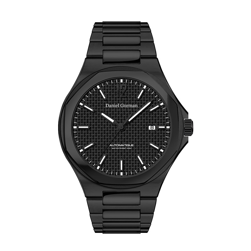 Daniel Gorman DG9007 Luksusmænds Watch Custom Logo 316 Rustfrit stål armbåndsur rustfrit stål kvartsur