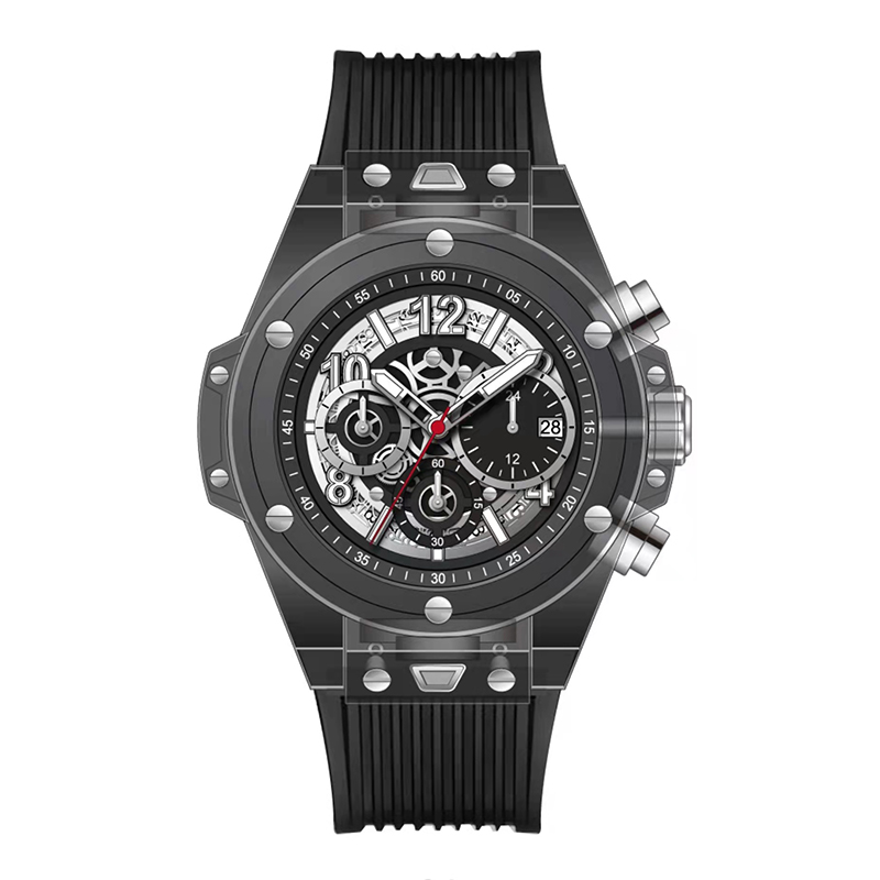 Daniel Gormanrm2209 Automatiske akryl gennemsigtige designmænds kvartsur Watch Waterproof Men\'s Watch Business Watch Men\'s Watch
